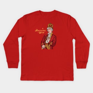 King George Alexander Hamilton Broadway Kids Long Sleeve T-Shirt